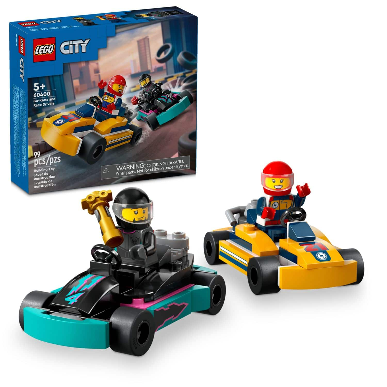 LEGO City Go-Karts and Race Drivers Toy Set for Kids 60400 6465020 - Best  Buy