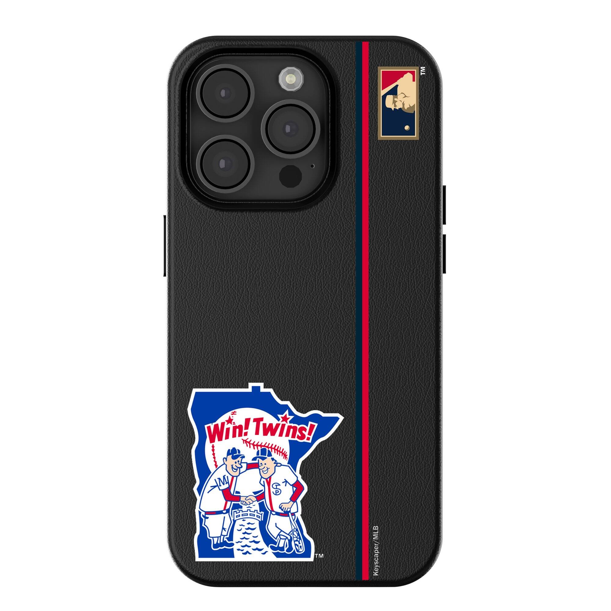 Keyscaper - MLB - Minnesota Twins - 1976 Logo iPhone Magnetic Bump Case - 15 Plus - Black price history on PriceWatchPro