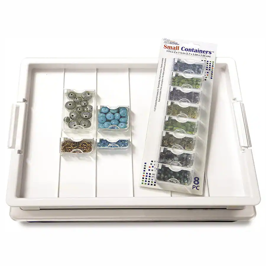 Container Backpack Bss Bead Storage Solutions Craft Organizer w/ Lid and Small 8 Pc Containers ...