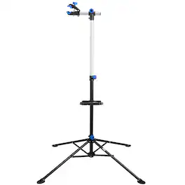 RAD Cycle - Bike Repair Stand 360-degree Rotating Bike Stand for Maintenance - Tool Tray Clamps for - Black with Blue Accents