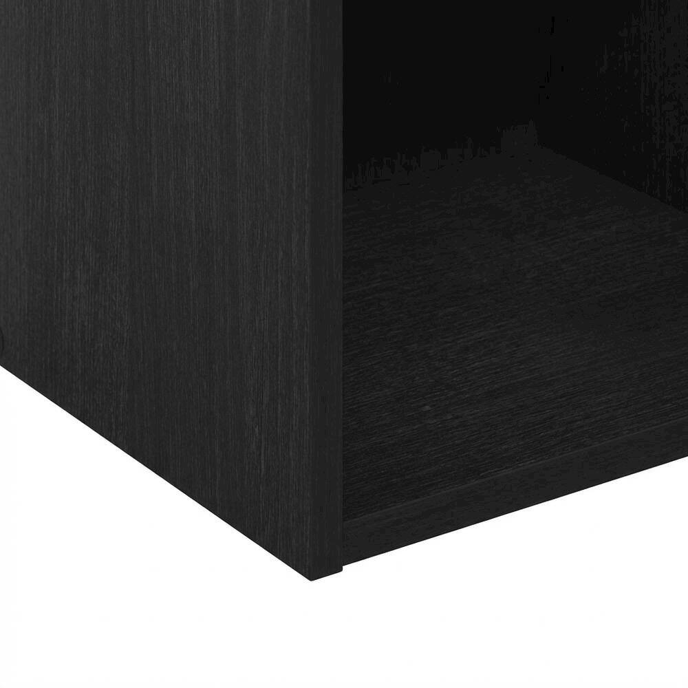 Alt View 2. FurniFact - Wood Bookcase with Multiple Shelves for Storage and Display - Blackwood.