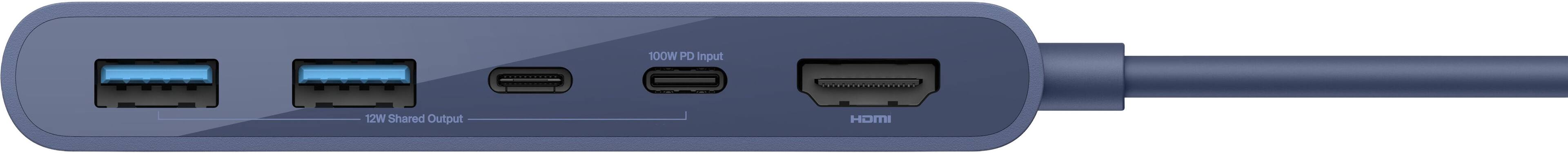 100W PD Input  
12W Shared Output  
HDMI