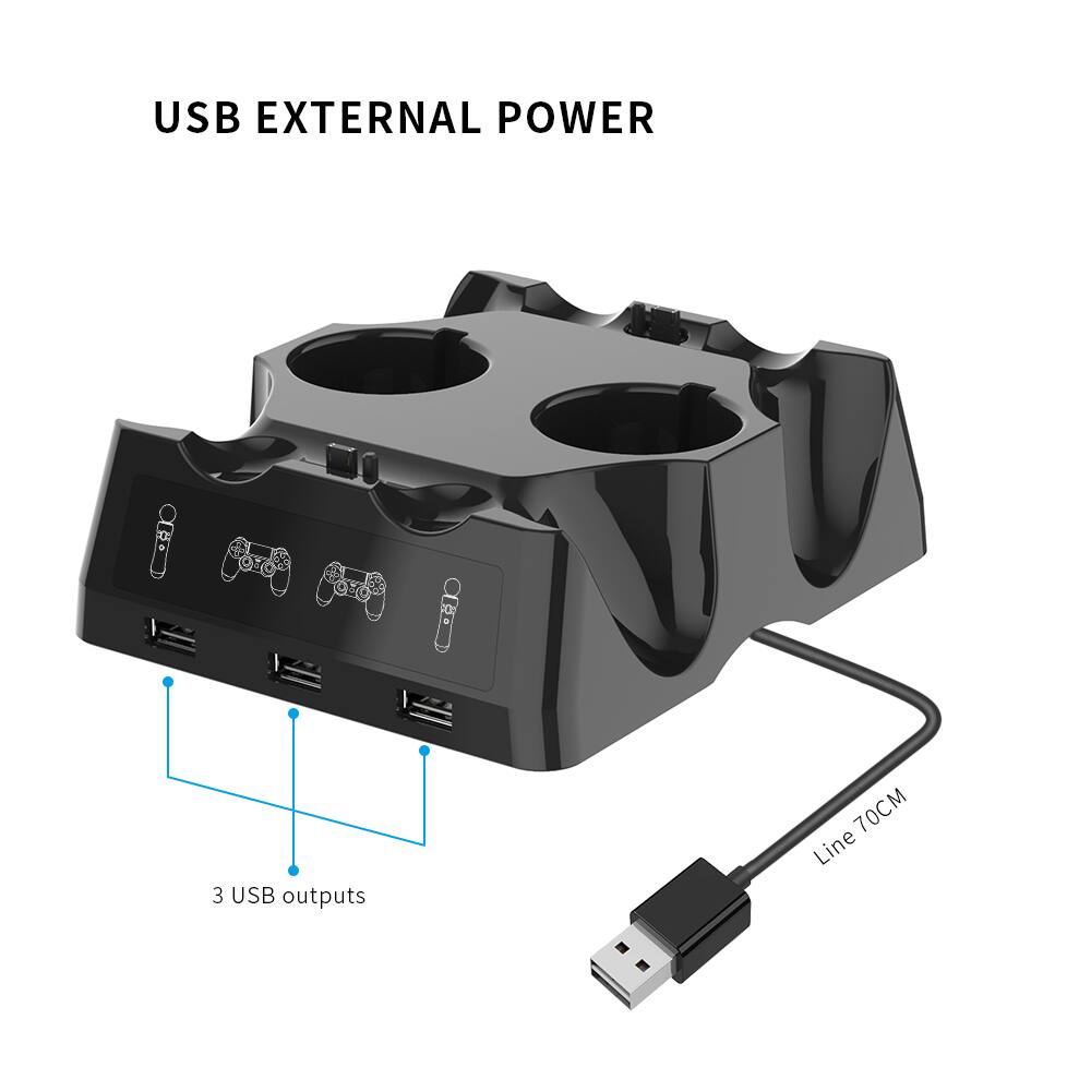 USB EXTERNAL POWER  
3 USB outputs  
Line 70CM