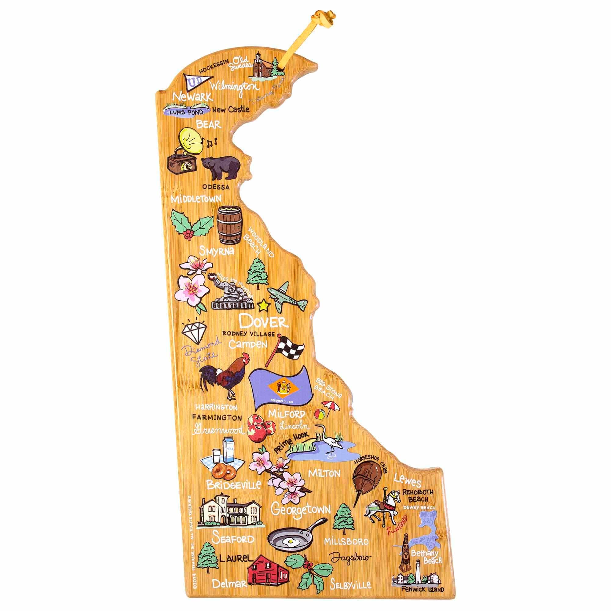 Totally Bamboo - Delaware Cutting Board with Artwork by Fish Kiss price history on PriceWatchPro