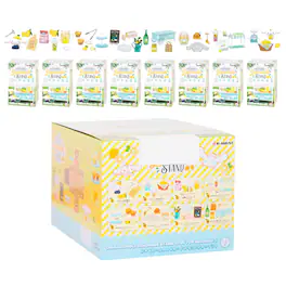 Hamee - RE-MENT Hello Kitty and Friends Sanrio Diorama Mini Collectible Figure - Cinnamoroll's Lemonade Stand (Full Set) - Cinnamoroll Lemonade Stand (Full Set)