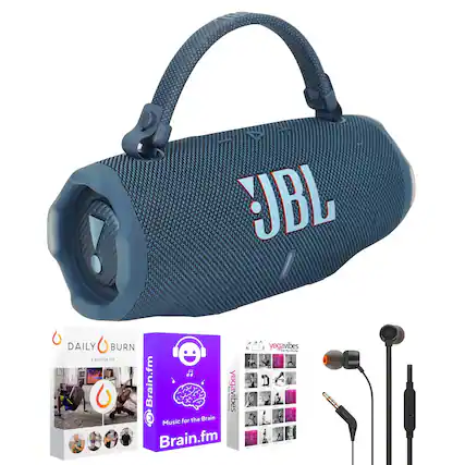 Sure, here is the corrected and grouped text from the image:
---
**UBL DAILY BURN**
A BETTER FIT
**Brain.fm**
E82
**yogavibes**
Music for the Brain
**JBL**
(Logo on the speaker)
**DAILY BURN**
A BETTER FIT
**Brain.fm**
Music for the Brain
**yogavibes**
(Logo on the book cover)
---
This groups the text into recognizable sections and corrects any typos or formatting issues.