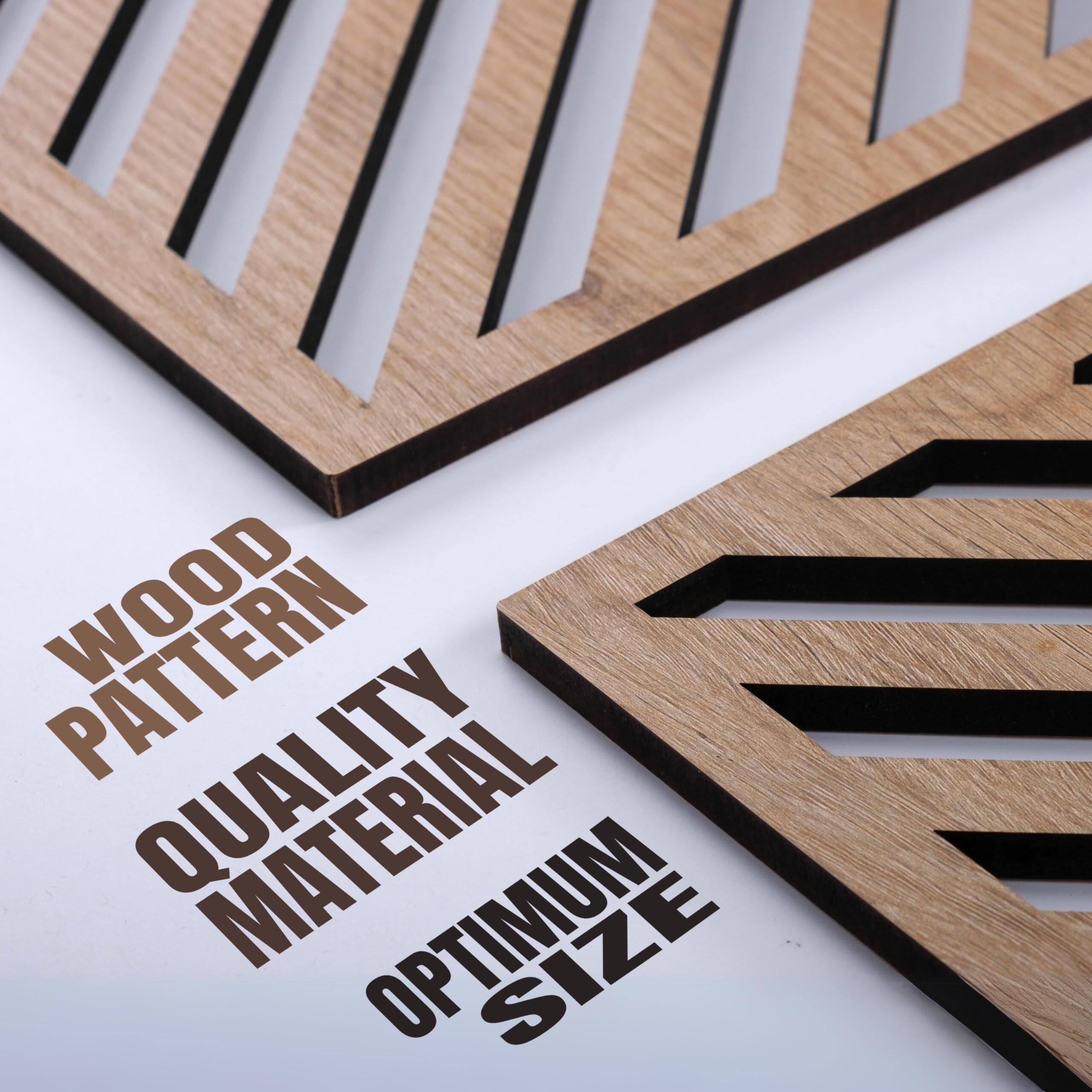 WOOD PATTERN  
QUALITY MATERIAL  
OPTIMUM SIZE