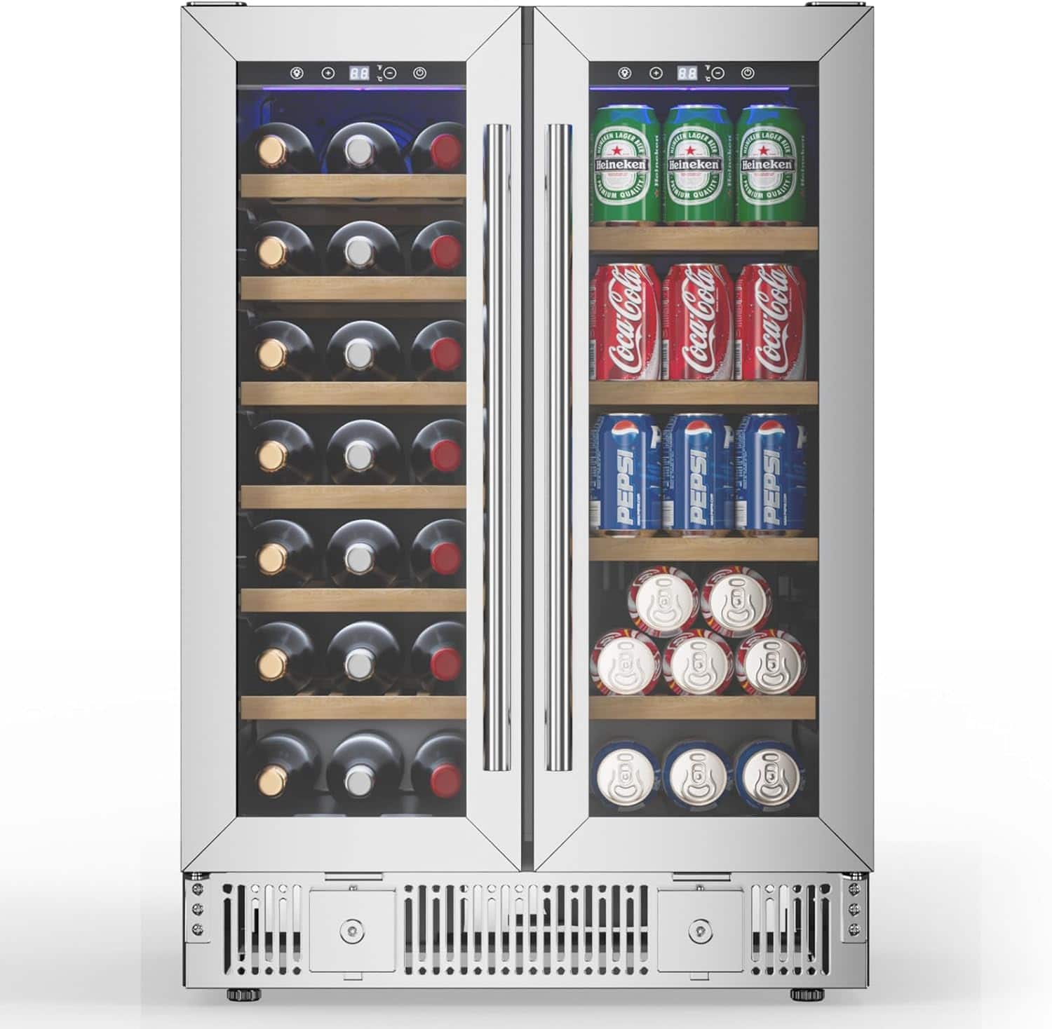 Circus Cirle - Wine and Beverage Refrigerator - Silver