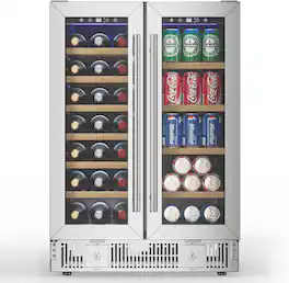 Circus Cirle - Wine and Beverage Refrigerator - Silver