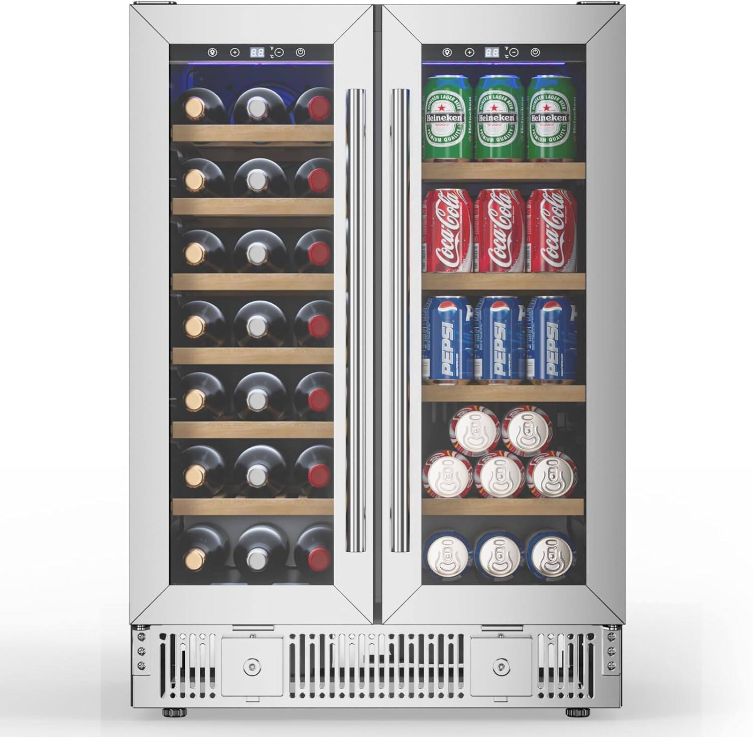 Circus Cirle - Wine and Beverage Refrigerator - Silver