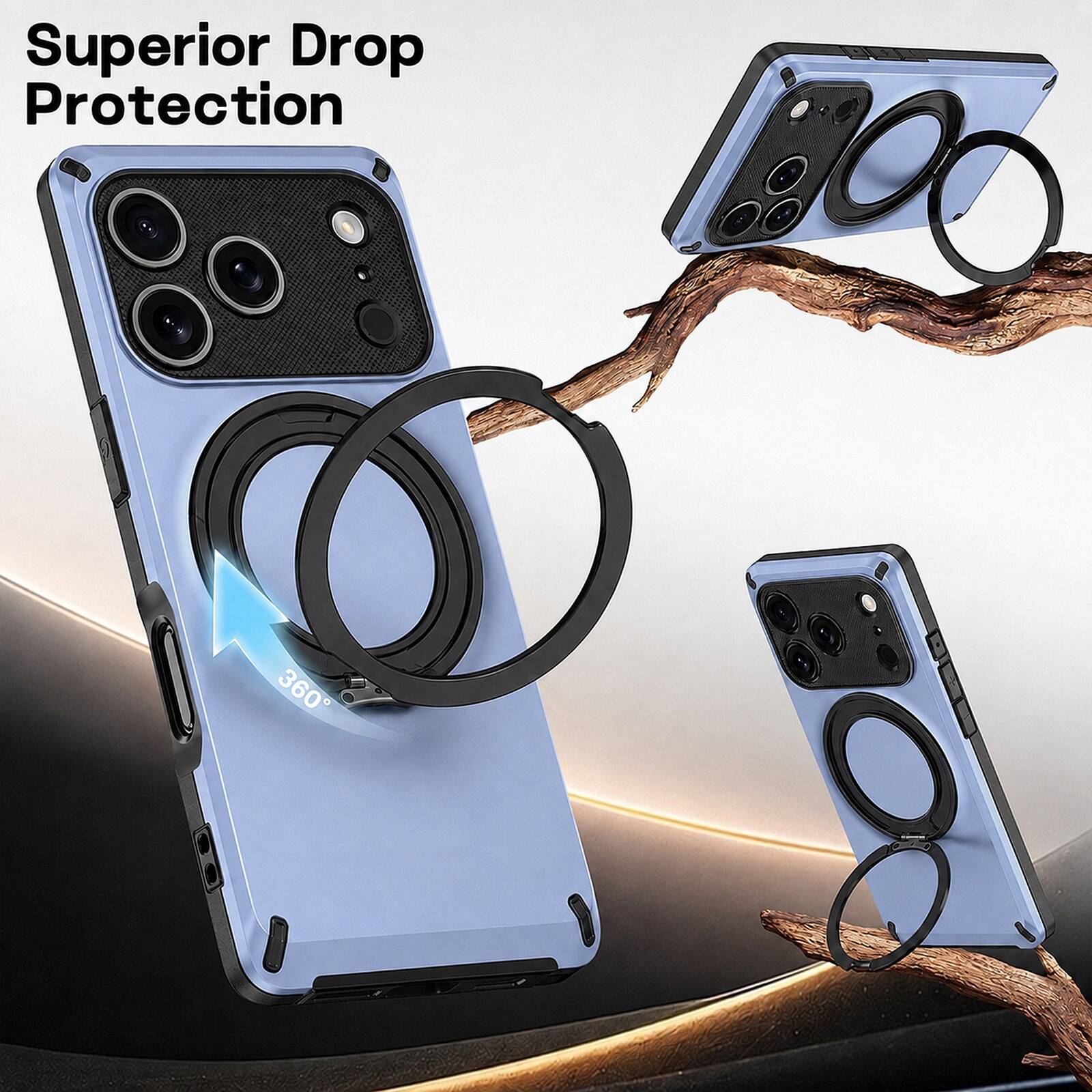 Superior Drop Protection  
360°
