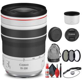 Canon - RF 70-200mm f/4L IS USM Lens + Filter Kit & Cap Keeper Bundle (International Version)