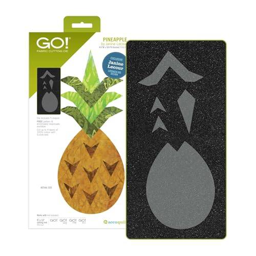 GO! Fabric Cutting Die  
Pineapple  
by Janine Lecour  

Exclusive Janine Lecour Design  

FREE  
625 AS GO! GO!  

accuquilt