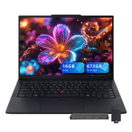 Lenovo - ThinkPad E14 Gen 7 14" WUXGA Laptop,Intel Core 5 210H,16GB RAM,512GB SSD+160GB Dock Set,Backlit,Win 11 - Black