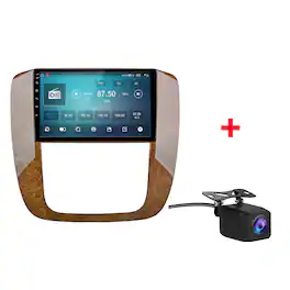 Junsun - For GMC Yukon/Chevrolet Tahoe/Suburban 2007-2013 Backup Camera Carplay Android15 4+64GB 8Core Car Radio GPS Navi WIFI BT - Brown