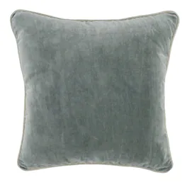 Manhattan Lane - Square Throw Pillow with Cotton Cover - Green