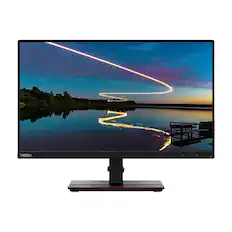 Front. Lenovo - Lenovo ThinkVision T24m-20 23.8" Monitor 1920 x 1080 IPS 60Hz 4ms 250 nits - Black.