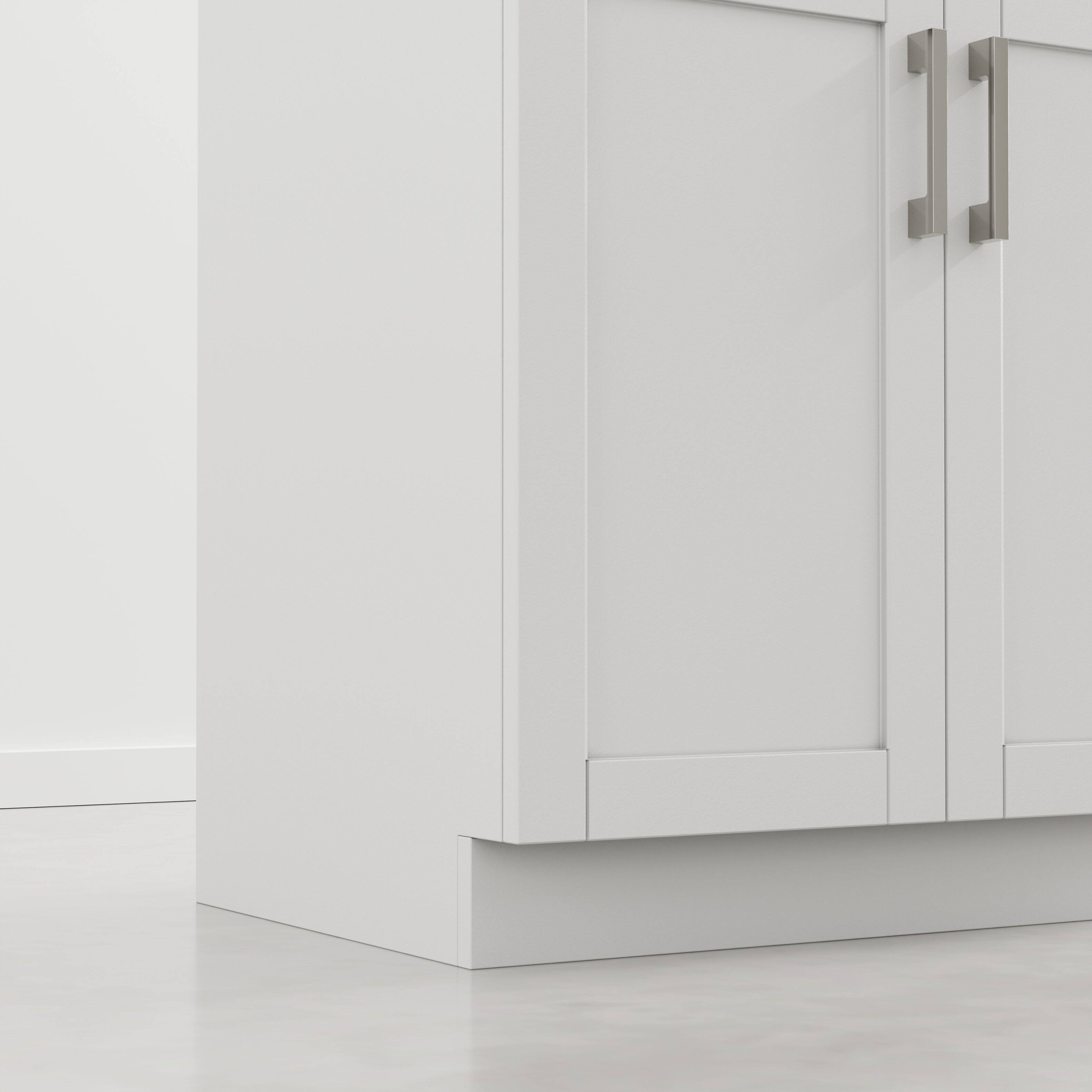Alt View 5. Simpli Home - Hennessy 28 inch Wide Utility Sink and Laundry Cabinet, Glacier White - Glacier White.