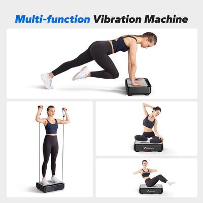 MERACH - Vibration Plate Exercise Machine Weight Loss Fitness Platform For Home - Black MERACH - Vibration Plate Exercise Machine Weight Loss Fitness Platform For Home - Black
