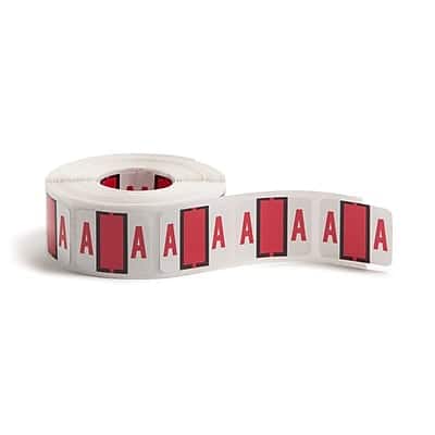 "Smead - BCCR Color Coded Alphabetic Labels, 1"" x 1.25"", 500/Roll (67071) - Red" price history on PriceWatchPro