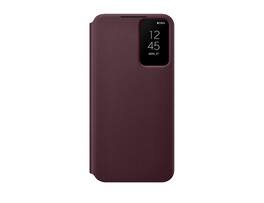 Samsung - Official S22+ Smart Clear View Cover I Color: - Burgundy