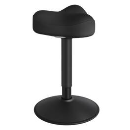 Songmics Home - Ergonomic Wobble Stool, Height Adjustable Standing Desk Stool 23.3-33.1 Inches, Swivel Balance Chair with Non-Slip Base - Ink Black