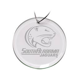 Jardine - South Alabama Jaguars 3'' Glass Round Ornament - Multicolor