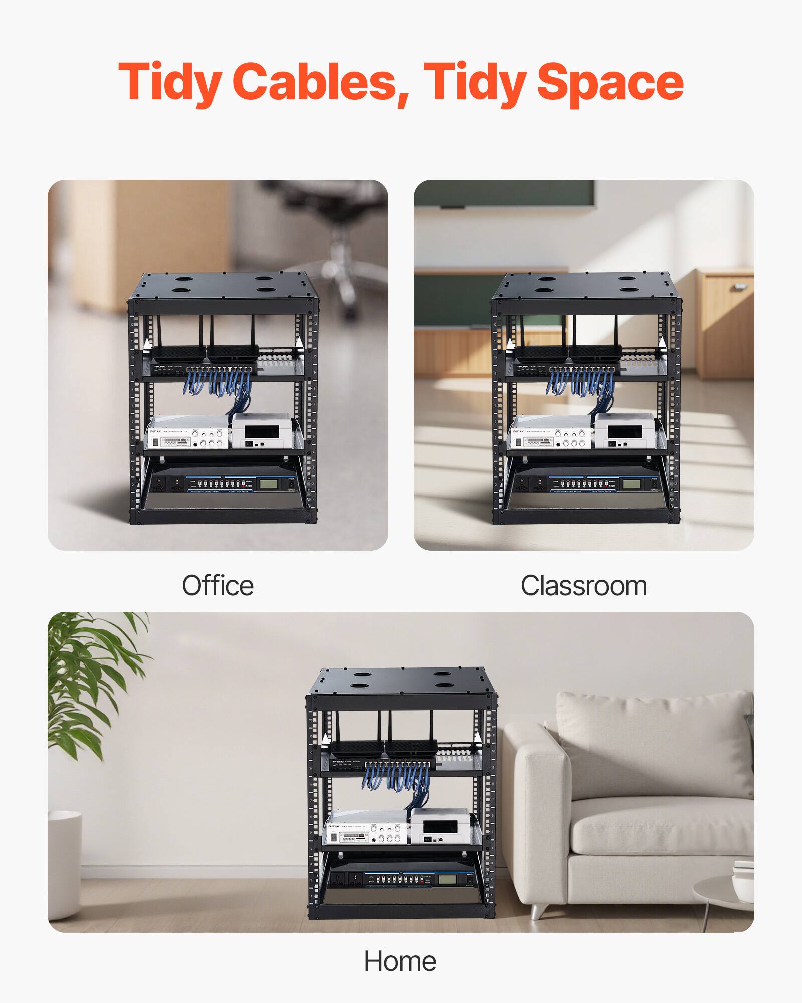 Tidy Cables, Tidy Space

Office  
Classroom  
Home