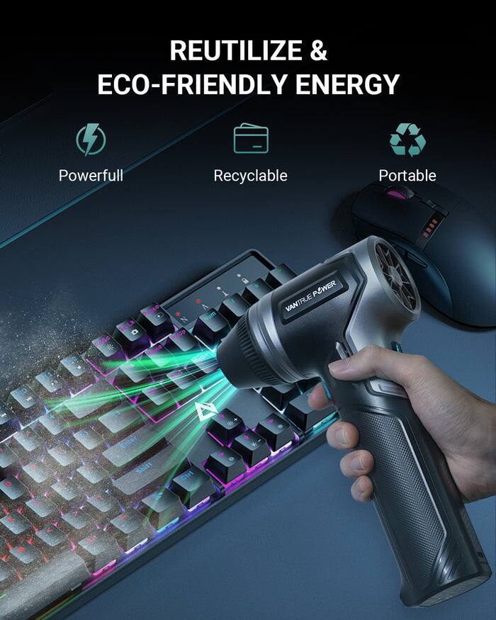REUTILIZE & ECO-FRIENDLY ENERGY

- Powerful
- Recyclable
- Portable

VANTRUE POWER