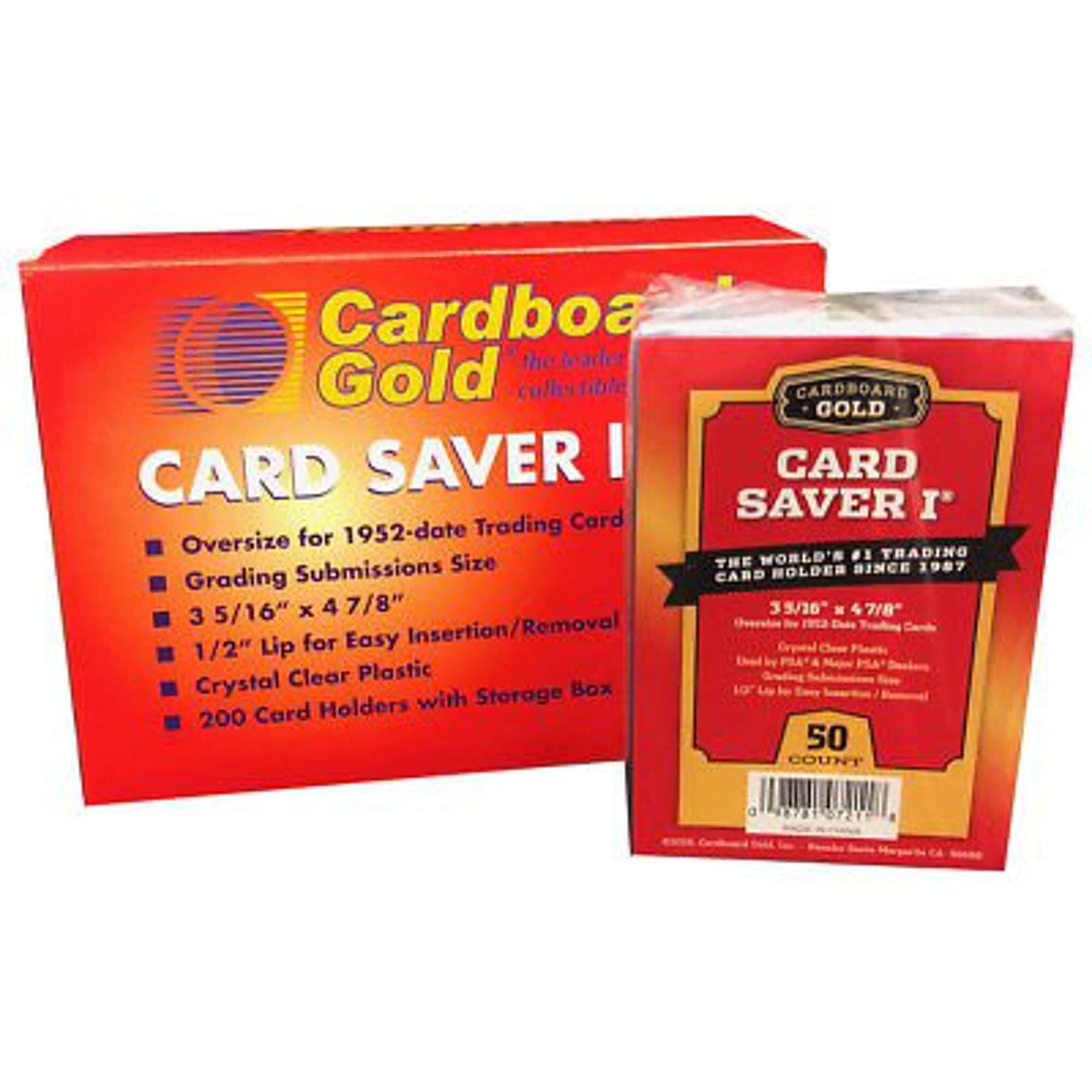 Cardboard Gold Card Saver 1 200ct Semi rigid Card Holders PSA ...