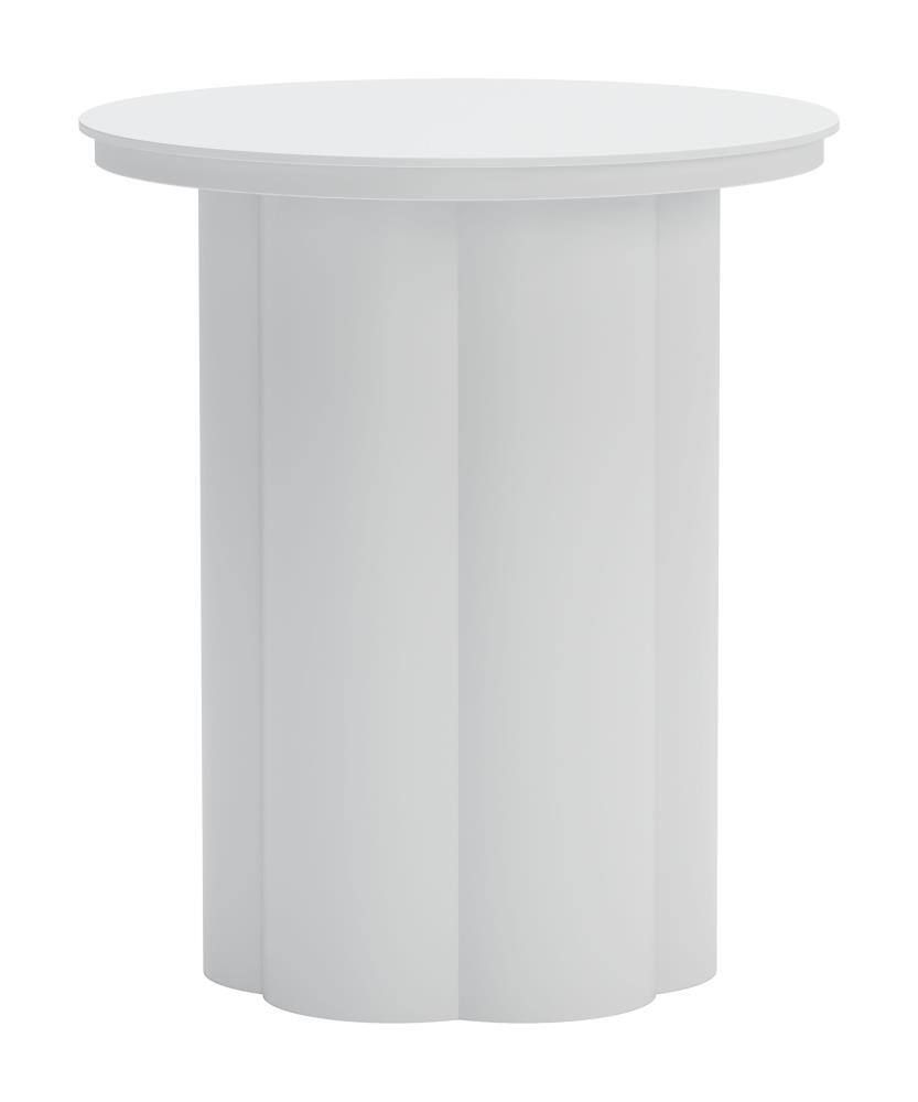 Back. Hivvago - Kogur Side Table White - White.