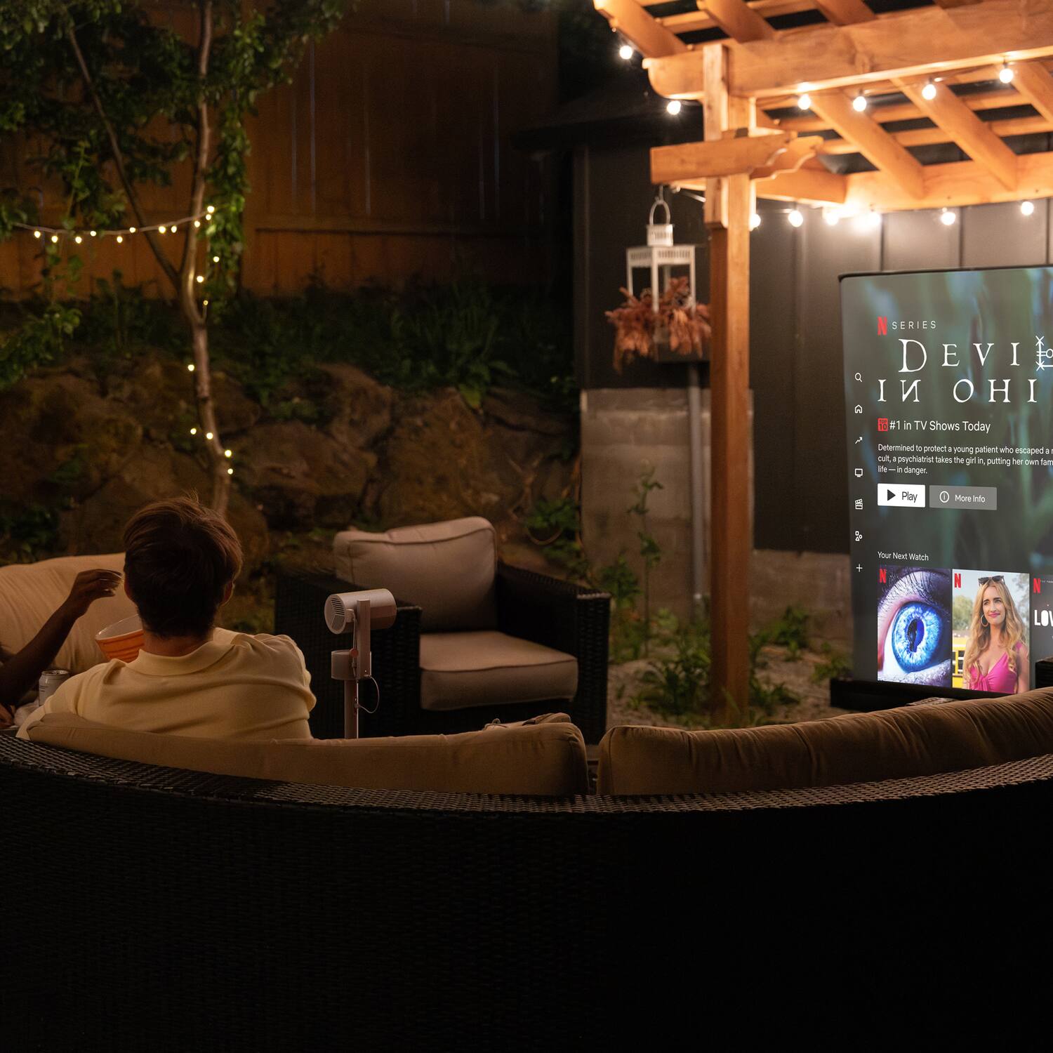 N SERIES  
DEVIL IN OHIO  
#1 in TV Shows Today  
Determined to protect a young patient who escaped a life-in-danger, the girl's family is putting her in danger.  
Play  
More Info  

Your Next Watch  
N  
N  
N