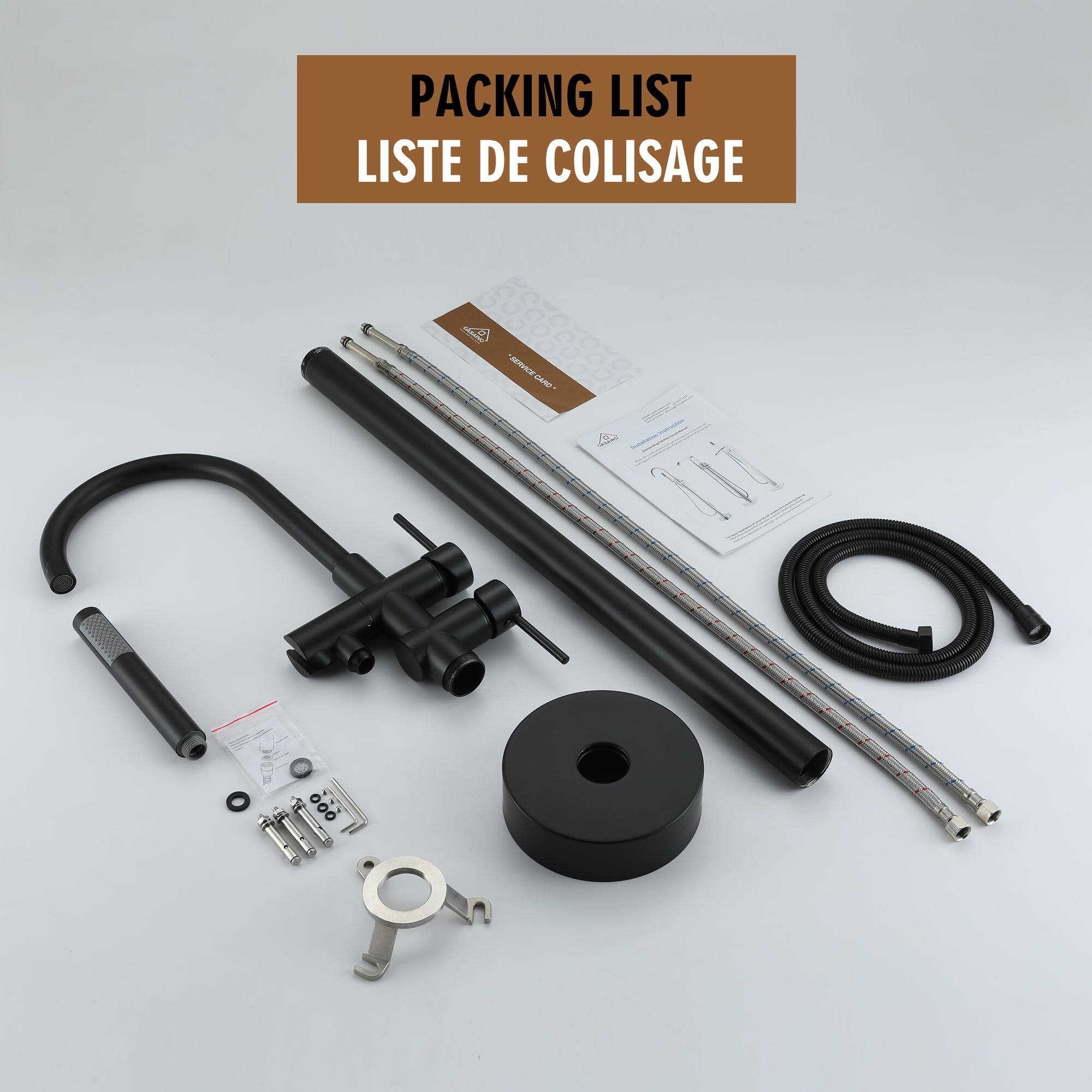 PACKING LIST LISTE DE COLISAGE