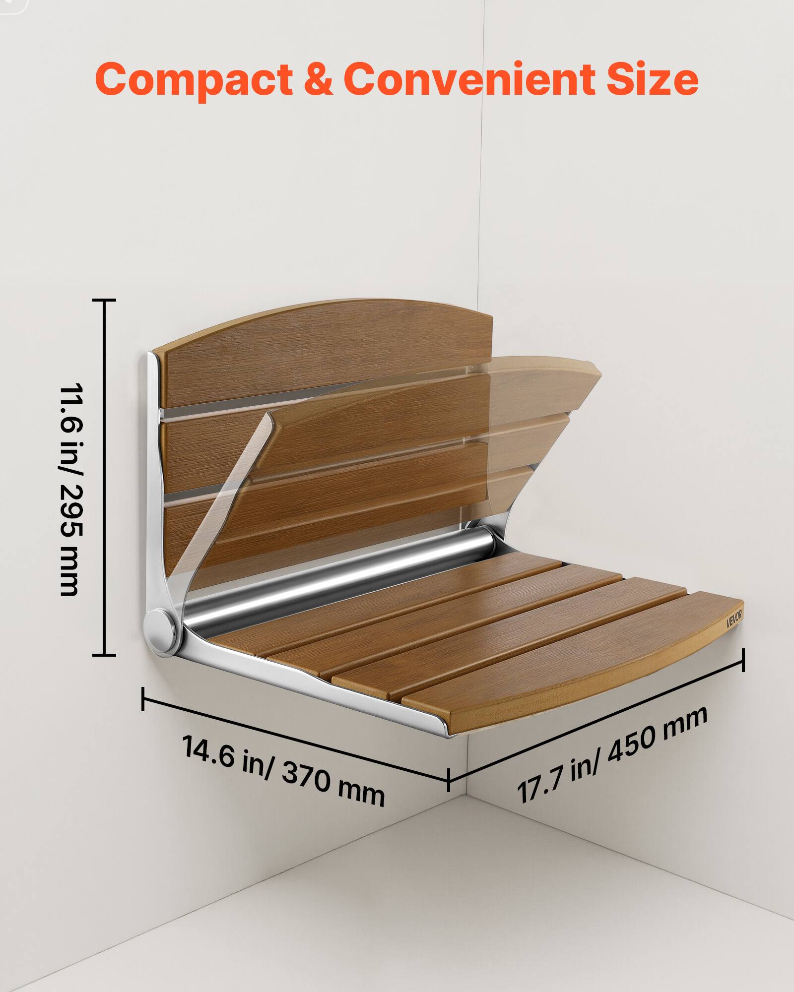 Compact & Convenient Size

11.6 in/ 295 mm

14.6 in/ 370 mm

17.7 in/ 450 mm