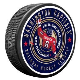 Mustang Drinkware - Alexander Ovechkin Washington Capitals NHL All-Time Leading Goal Scorer Hockey Puck - Multicolor