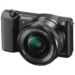 Sony - a5100 16-50mm Mirrorless Digital Camera with 3-Inch Flip Up LCD - (International Model) - Black