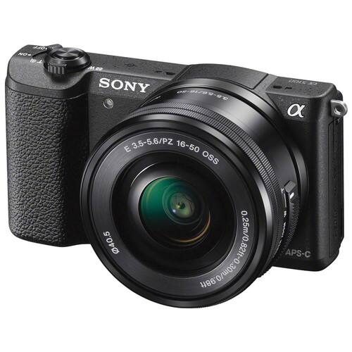 Sony - a5100 16-50mm Mirrorless Digital Camera with 3-Inch Flip Up LCD - (International Model) - Black