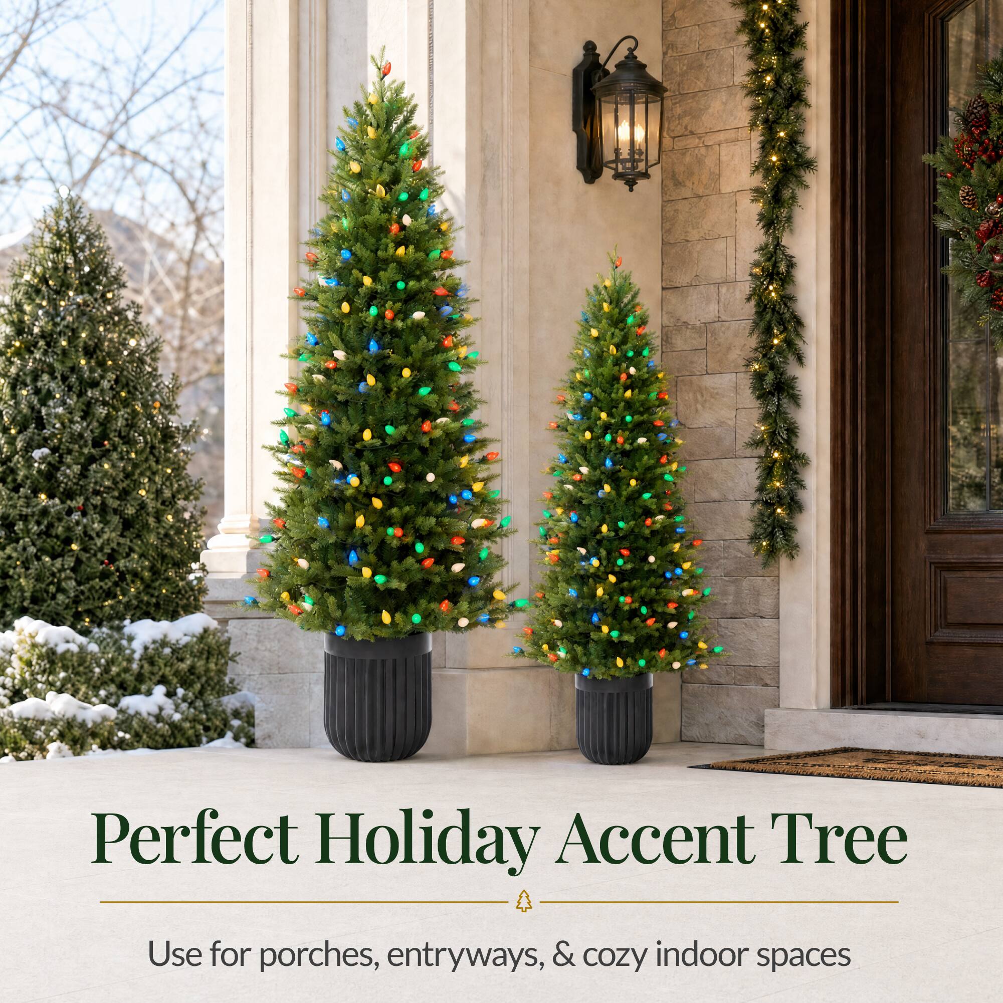 Perfect Holiday Accent Tree  
Use for porches, entryways, & cozy indoor spaces