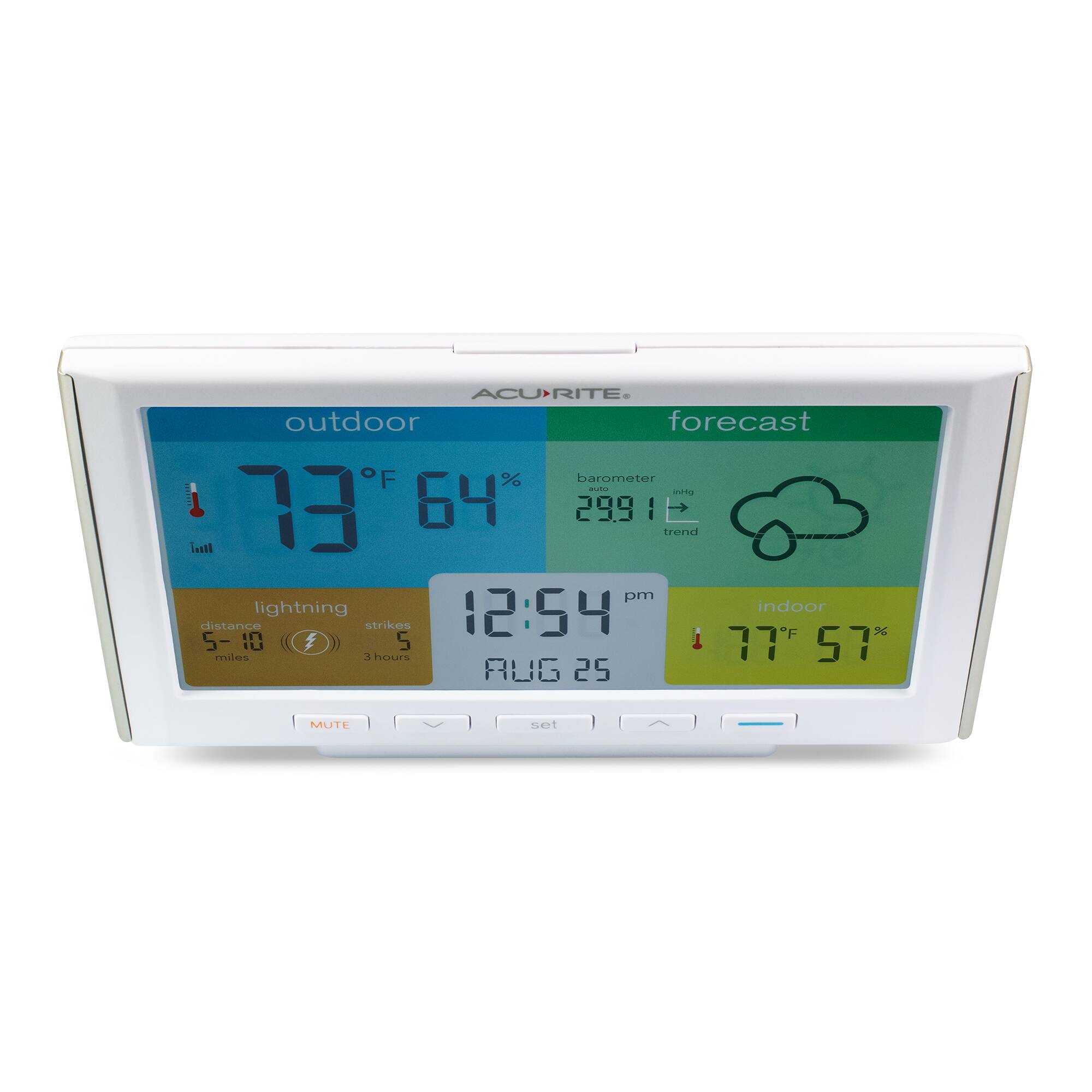 Alt View 13. AcuRite - Weather Station - White.