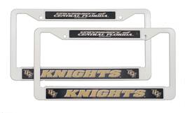 Rico Industries - Central Florida UCF Knights Plastic License Plate Frame Set of 2 - Multi