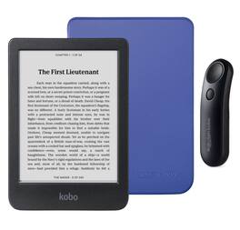 Kobo - Clara BW eReader with Black Remote Bundle - 2024 - Cobalt Blue Basic SleepCover