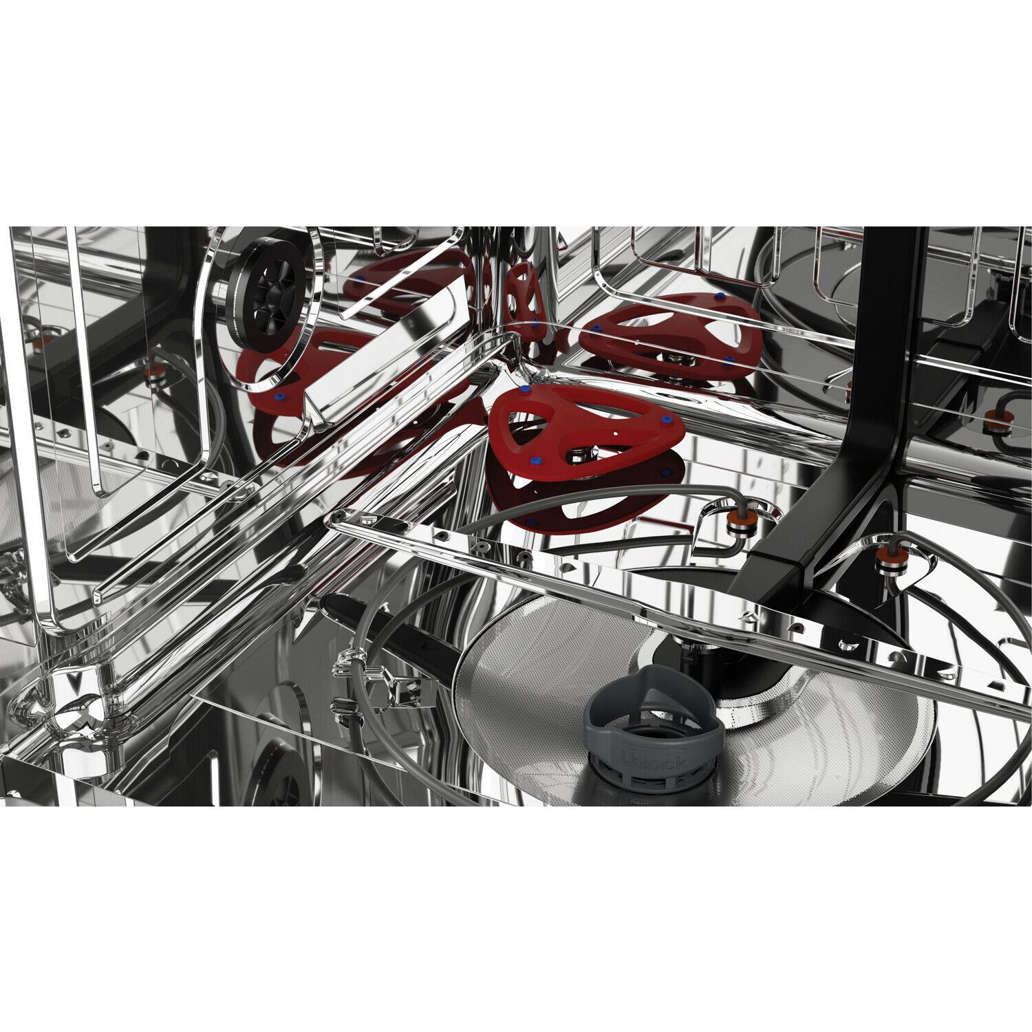 Alt View 15. Sharp - 24-In. Top Control Slide-In Dishwasher in Stainless Steel.