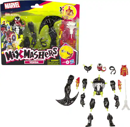 MARVEL MIX MASHERS 4 WARNING: Hagen - 4+ VENOM CIOOINL ARD Soal OHTs - - Sr fa ddde under 1 mAL