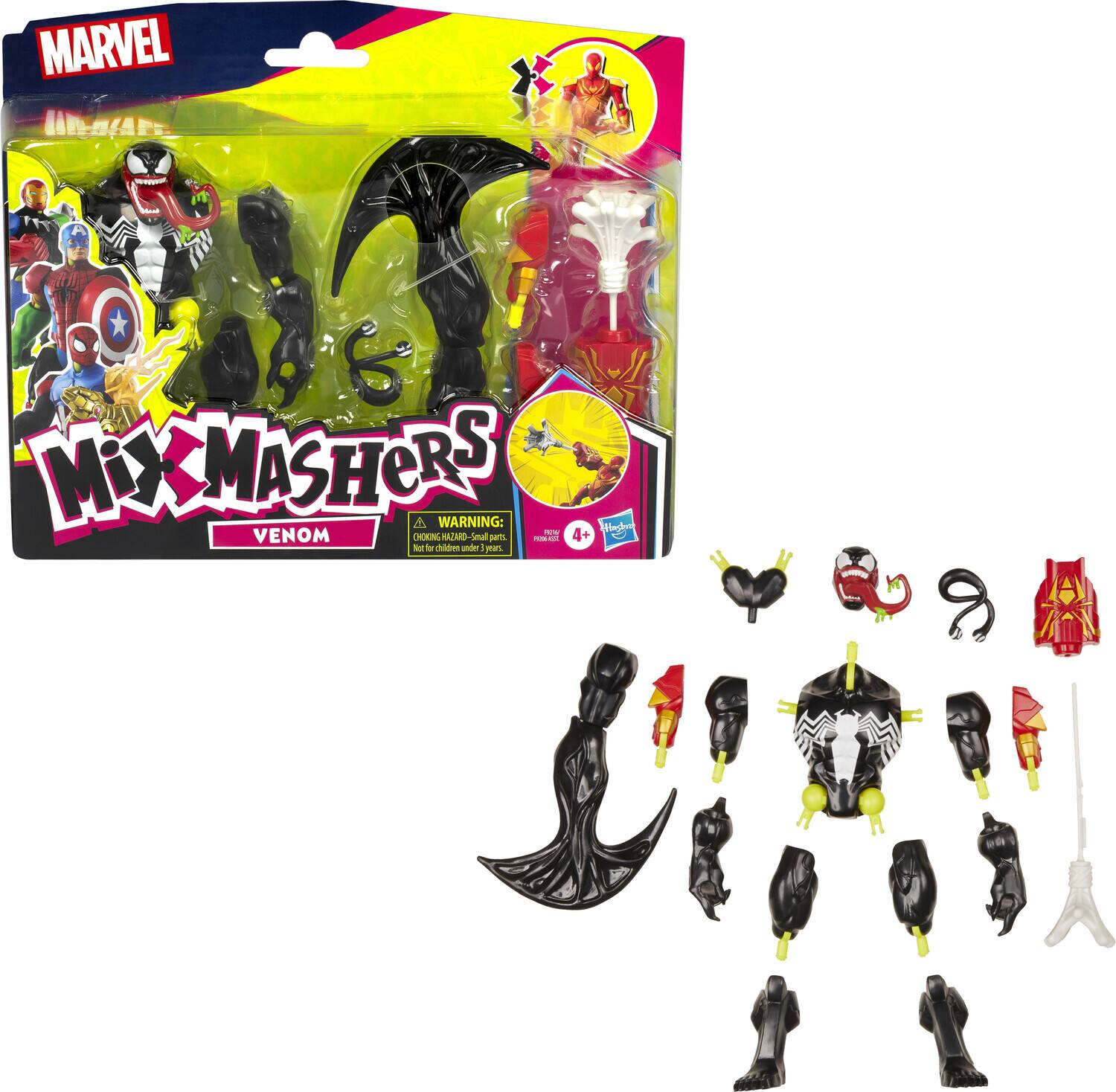 MARVEL MIX MASHERS 4 WARNING: Hagen - 4+ VENOM CIOOINL ARD Soal OHTs - - Sr fa ddde under 1 mAL