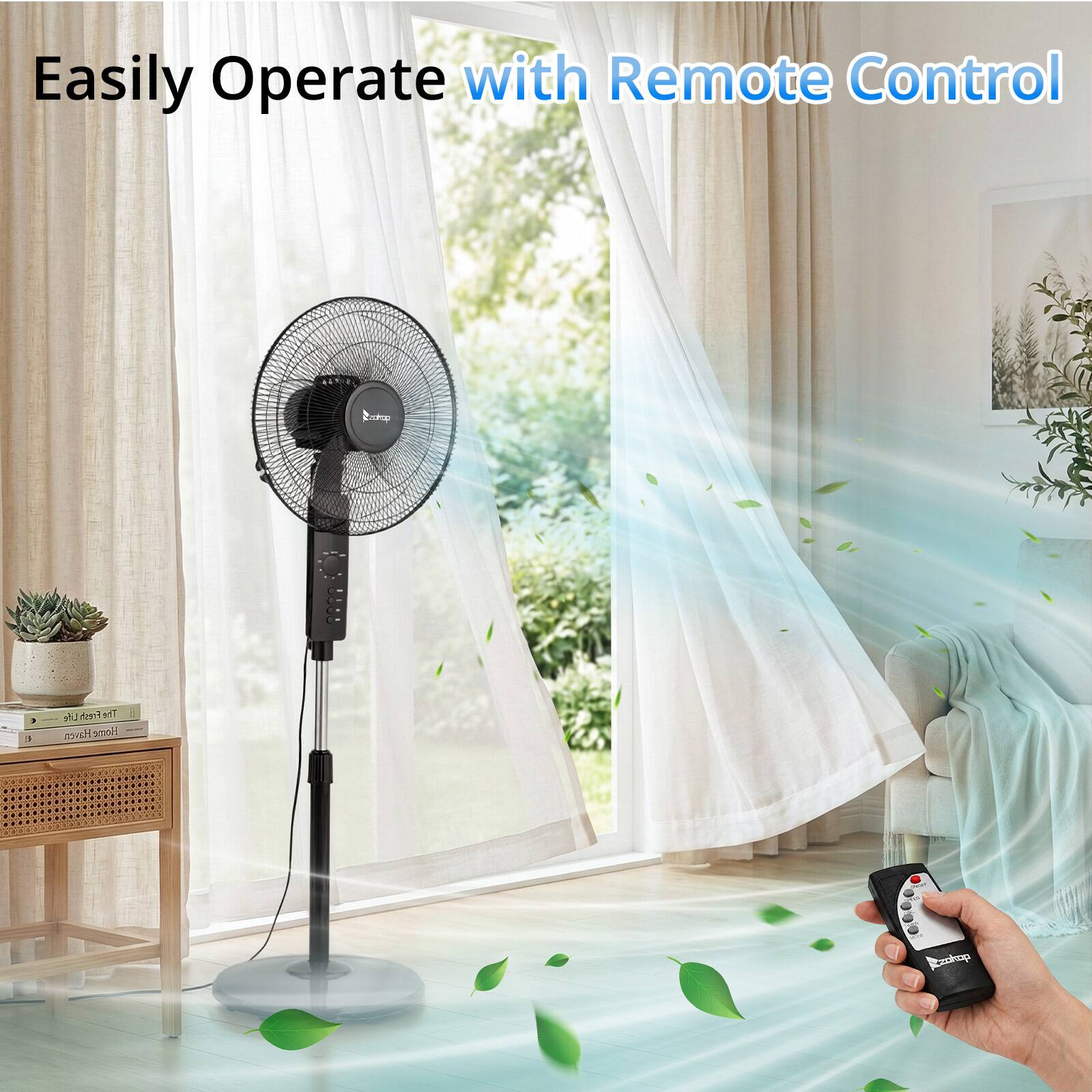 Easily Operate with Remote Control