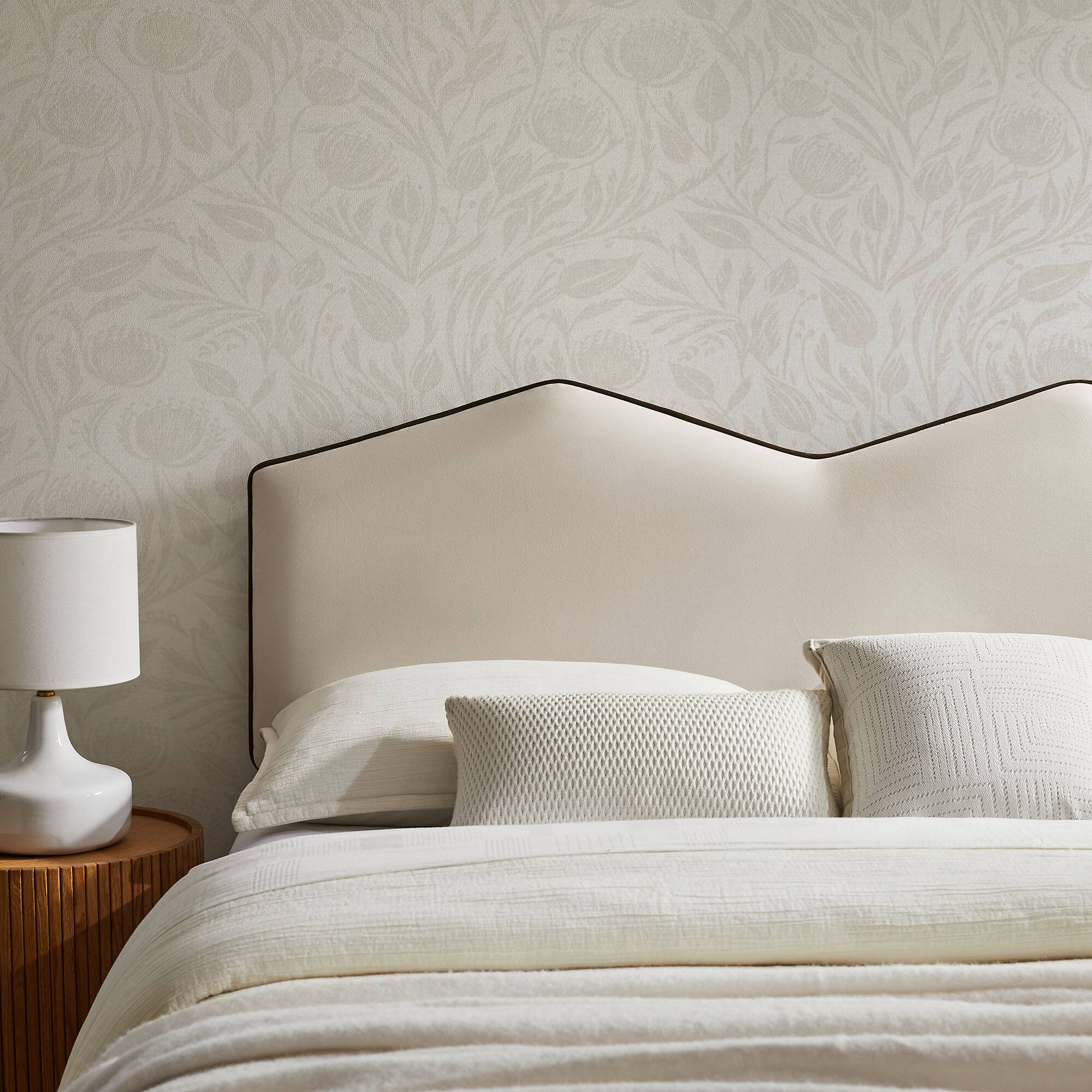 Alt View 1. Modway - Cosette Performance Velvet Queen Size Headboard by Modway - Alabaster.