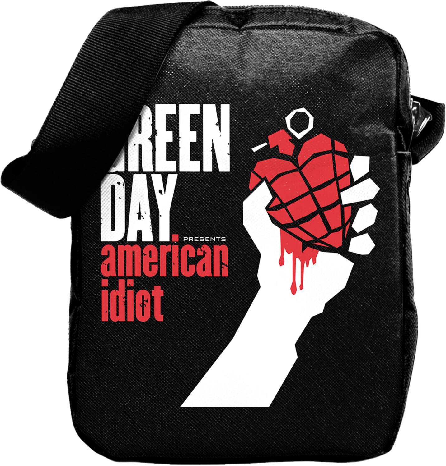 PopMarket - Green Day - Rocksax - Green Day - American Idiot - Crossbody Bag With Stash Pockets (Black) - Multicolor