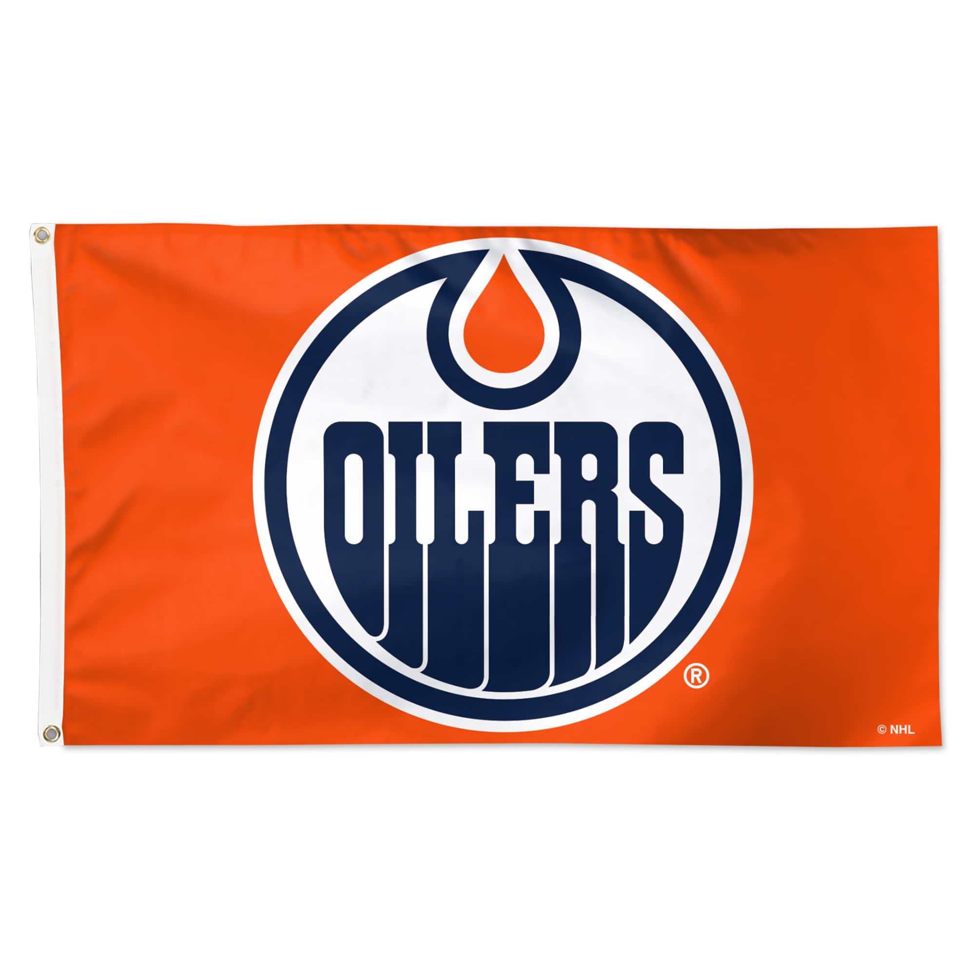 WinCraft - Edmonton Oilers 3' x 5' Single-Sided Deluxe Team Flag - Multicolor