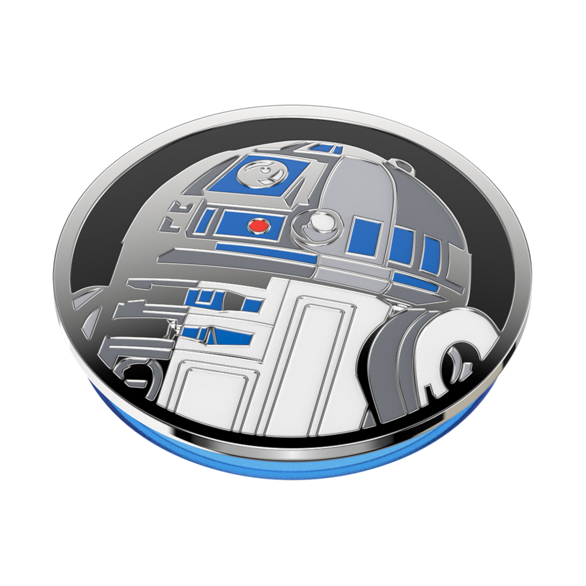 Left. PopSockets - Adhesive PopGrip Universal Grip & Stand for Cell Phones - Star Wars --R2D2 Enamel.