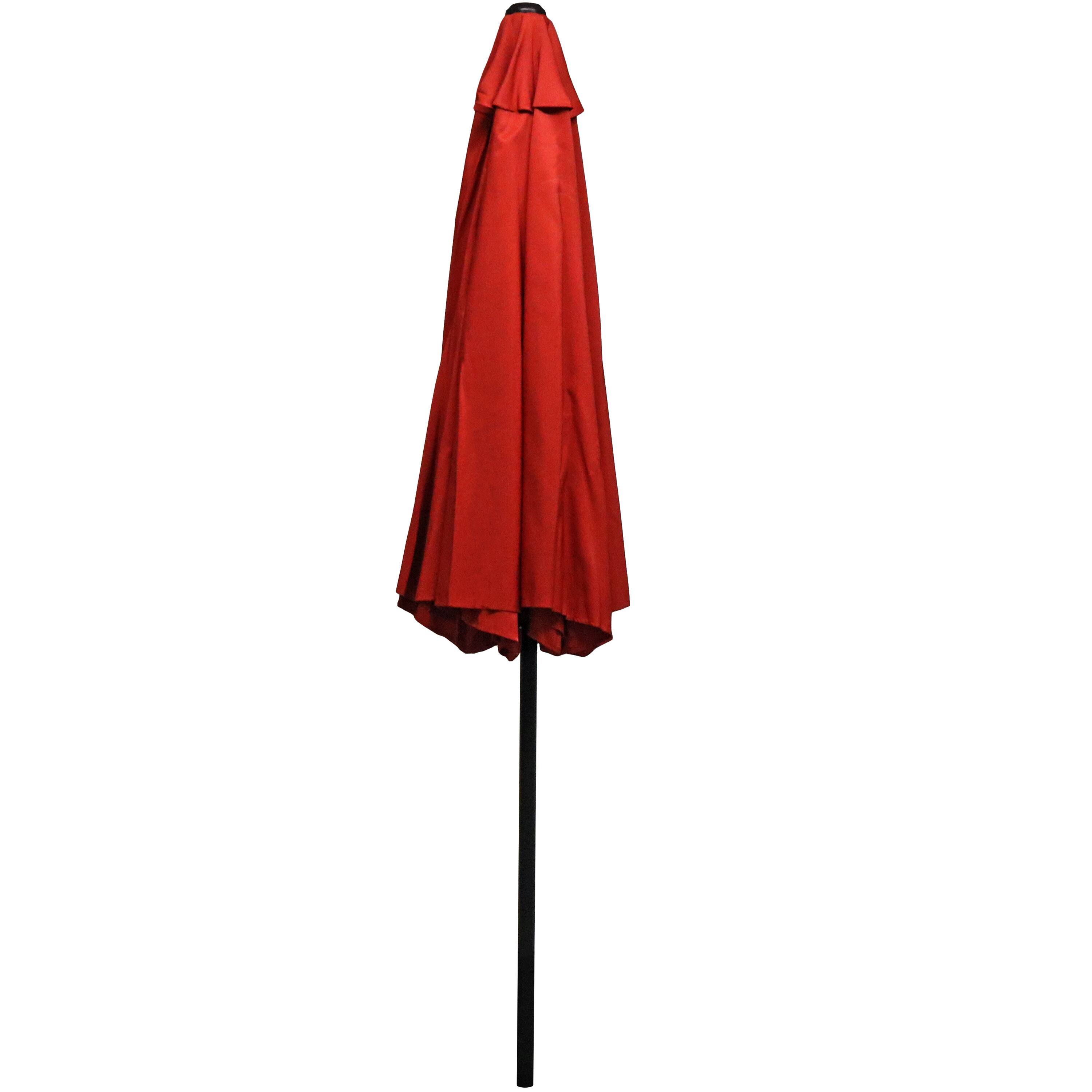 Alt View 9. Sunnydaze - 9 ft Aluminum Patio Umbrella with Tilt and Crank - Burnt Orange.
